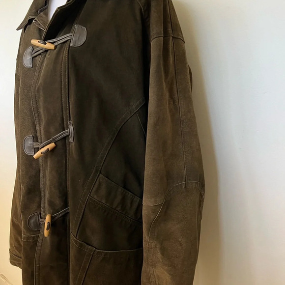 Vintage Genuine Leather Toggle Jacket (Size XL) - Picture 2 of 8